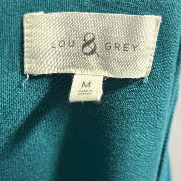 Lou & Grey Signature Soft Cinch Waist Midi Dress Dragonfly Sz M - Picture 8 of 10